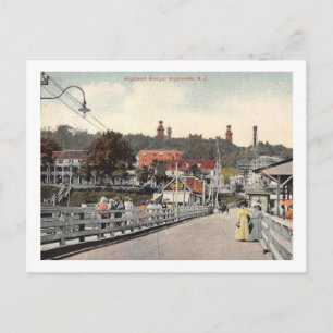 Bridge, Highland, New Jersey, Vintage Postcard