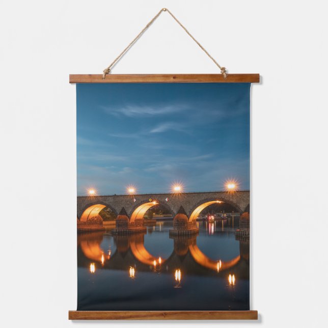 Bridge in Koblenz Germany Hanging Tapestry (Front)