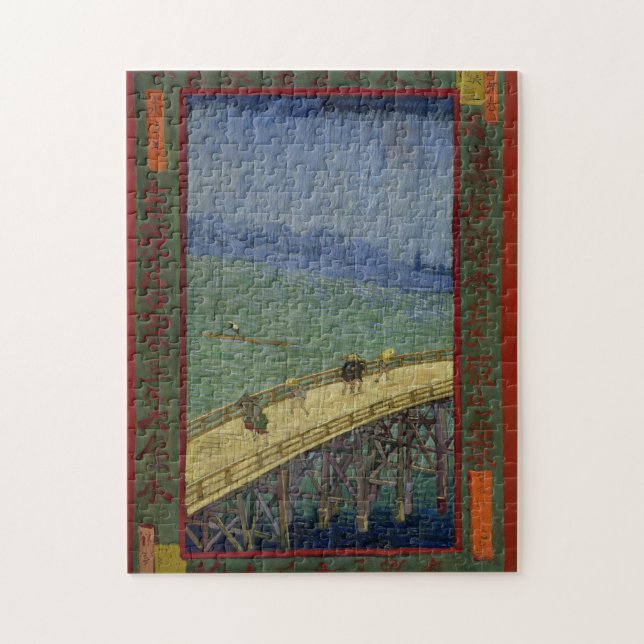 Bridge in Rain after Hiroshige by Vincent Van Gogh Jigsaw Puzzle (Vertical)