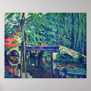 Bridge in the forest by Paul Cezanne Poster