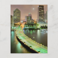 Bridge leads across waterway to downtown Miami