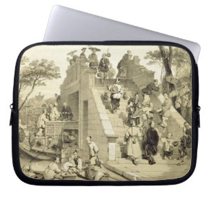Bridge near Canton, plate 30 from 'Sketches of Chi Laptop Sleeve