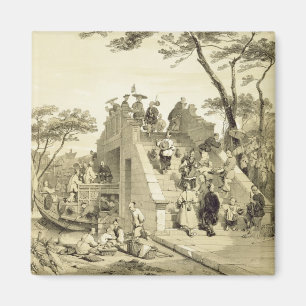 Bridge near Canton, plate 30 from 'Sketches of Chi Magnet