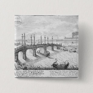 Bridge of Aelius and Hadrian's Mausoleum (Castel S 15 Cm Square Badge