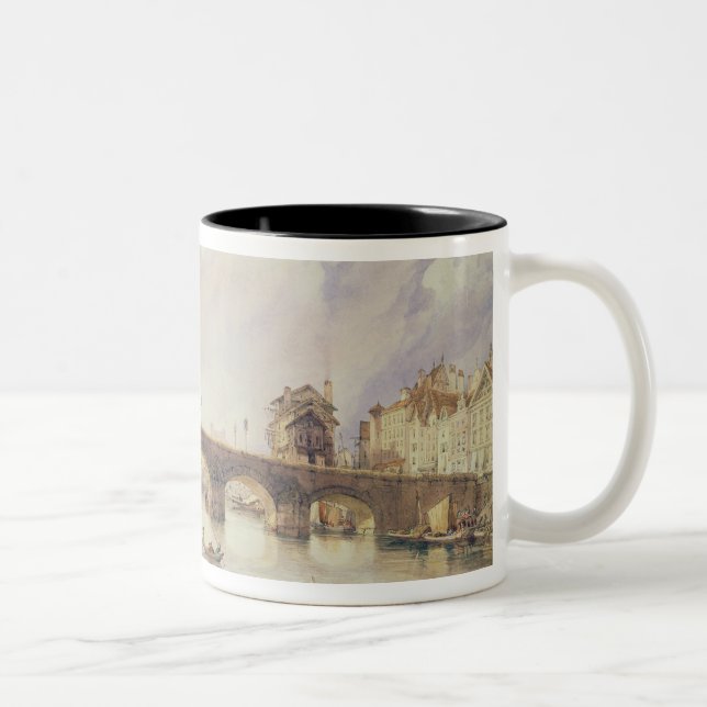 Bridge of Arches, Liege Two-Tone Coffee Mug (Right)