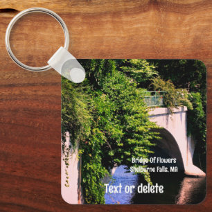 Bridge Of Flowers Shelburne Falls MA  Key Ring