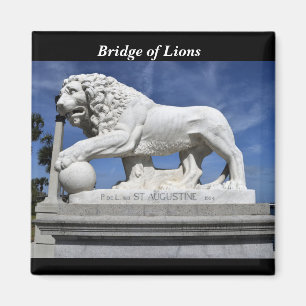 Bridge of Lions Sculpture Magnet