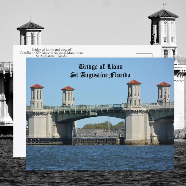 Bridge of Lions St Augustine Florida Travel Postcard (Creator Uploaded)