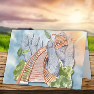 Bridge of Love Pet Sympathy Card