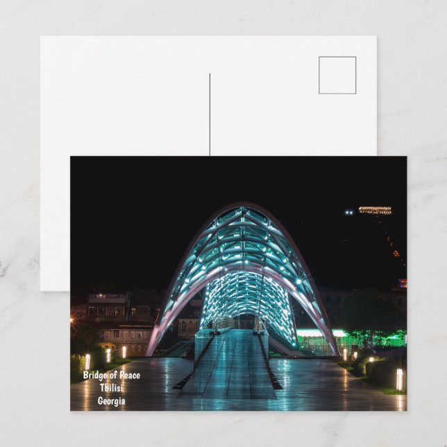 Bridge of Peace, Tbilisi, Georgia Postcard (Front/Back)