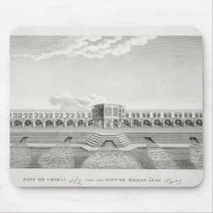 Bridge of Shiraz, Isfahan, from 'Voyages du Chevel Mouse Pad