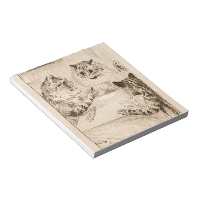 Bridge of Sighs by Louis Wain Notepad (Angled)