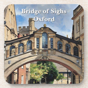 Bridge of Sighs in Oxford Acrylic Painting Coaster