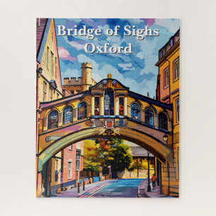Bridge of Sighs in Oxford Gouache Painting Jigsaw Puzzle
