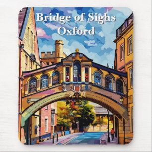 Bridge of Sighs in Oxford Gouache Painting Mouse Pad
