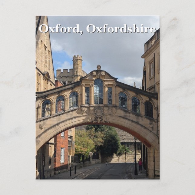 Bridge of Sighs in Oxford Postcard (Front)