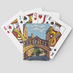 Bridge of Sighs in Oxford Poster Paint Playing Cards