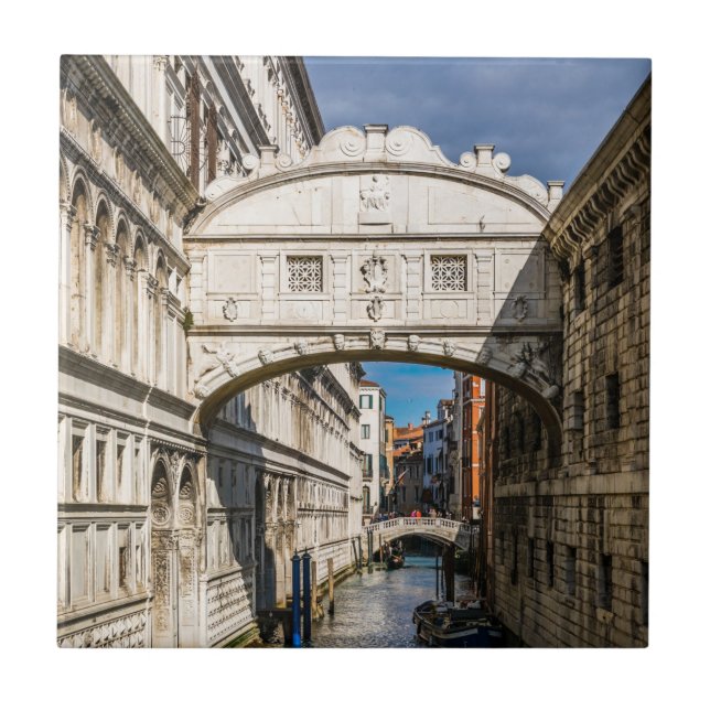 Bridge of Sighs, Venezia, Italy Ceramic Tile (Front)
