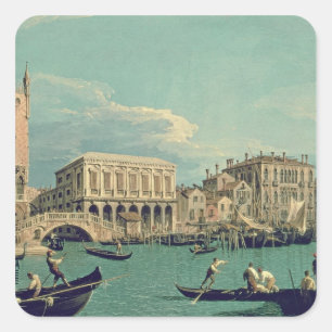 Bridge of Sighs, Venice  c.1740 Square Sticker