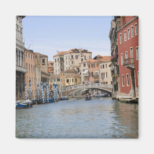 Bridge over a canal, Grand Canal, Venice, Italy Magnet