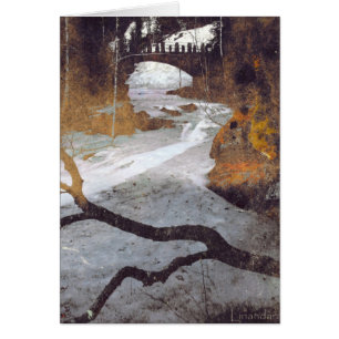 Bridge Over a Frozen Stream by Alexandra Cook