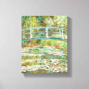 Bridge over a Pond of Water Lilies by Claude Monet Canvas Print