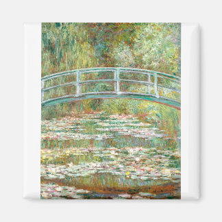 Bridge over a Pond of Water Lilies by Claude Monet Magnet