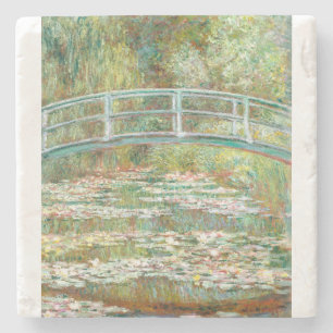 Bridge over a Pond of Water Lilies by Claude Monet Stone Coaster