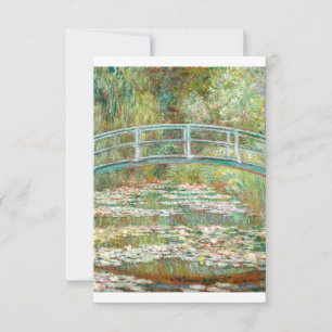 Bridge over a Pond of Water Lilies by Claude Monet Thank You Card