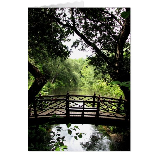 Bridge Over Peaceful Water Card