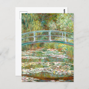 Bridge over Pond of Water Lilies Claude Monet Postcard