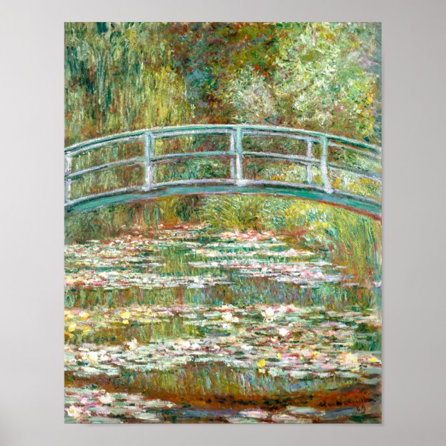 Bridge over Pond of Water Lilies | Claude Monet |  Poster (Front)