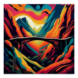 Bridge over ravine 4 poster