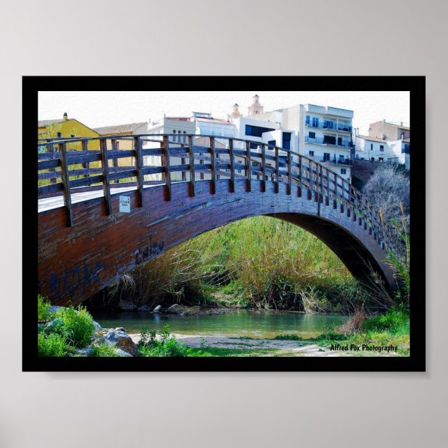 Bridge over Riba-roja de Túria Poster (Front)