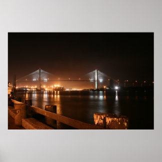 Bridge Over Savannah River Poster