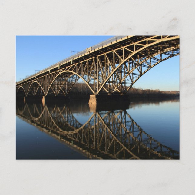Bridge Over Schuylkill River Postcard (Front)