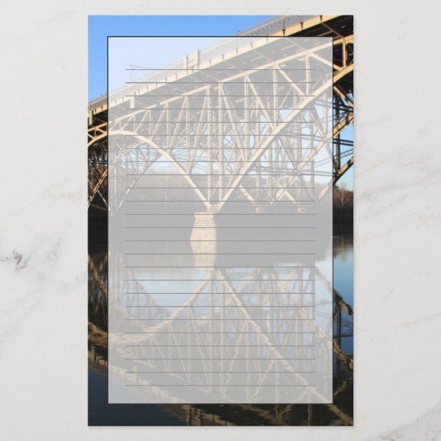 Bridge Over Schuylkill River Stationery (Front)