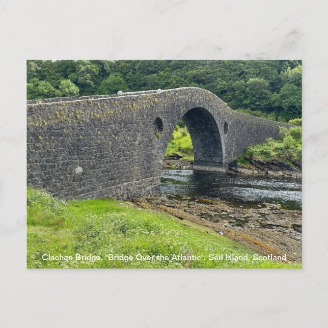 "Bridge Over the Atlantic", Seil Island, Scotland Holiday Postcard (Front)