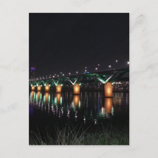 Bridge over the Han River at Night Postcard