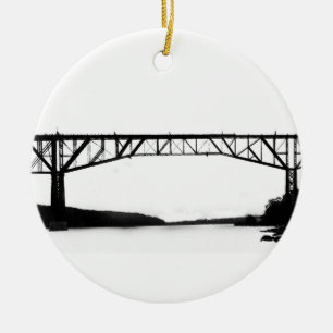 Bridge Over the Hudson Ceramic Ornament