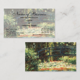 Bridge Over The Water Lily Pond by Claude Monet Business Card