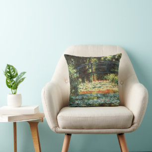 Bridge Over the Waterlily Pond by Claude Monet Cushion
