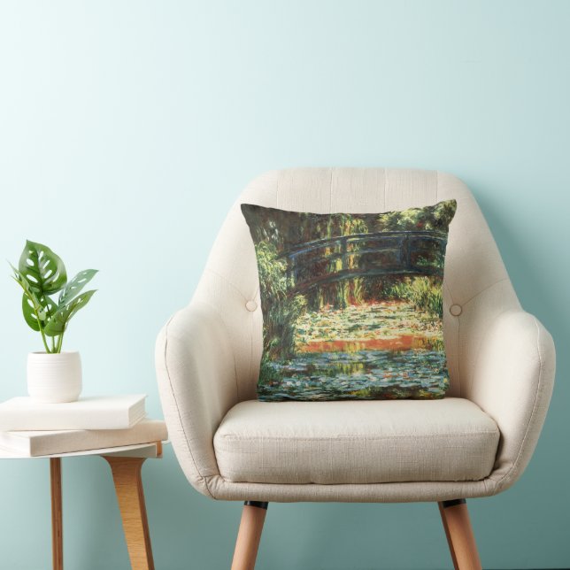 Bridge Over the Waterlily Pond by Claude Monet Cushion (Chair)