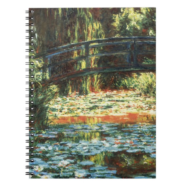 Bridge Over the Waterlily Pond by Claude Monet Notebook (Front)