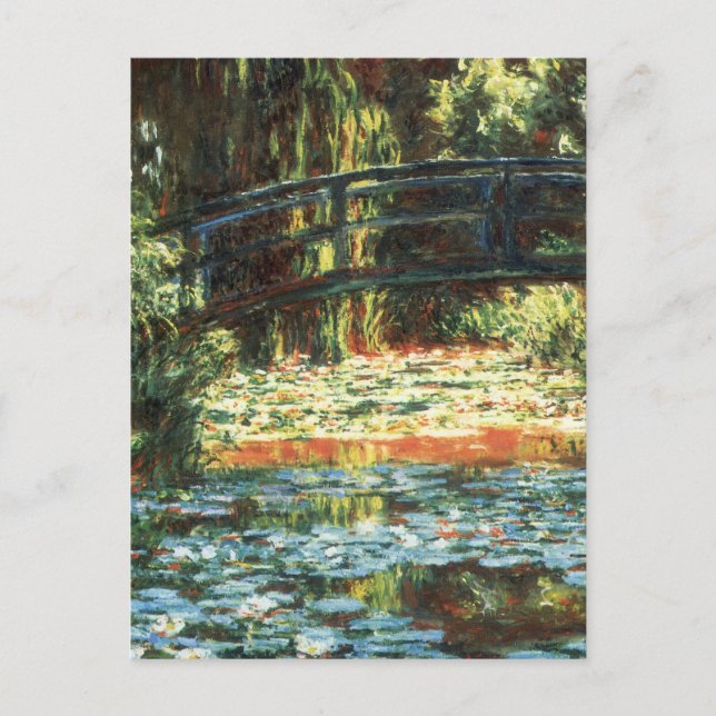Bridge Over the Waterlily Pond by Claude Monet Postcard (Front)
