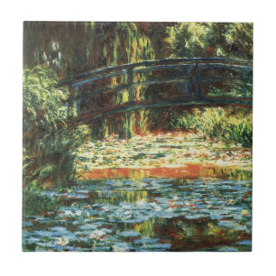 Bridge Over the Waterlily Pond by Claude Monet Tile