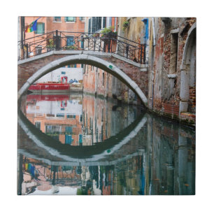 Bridge over Venice Canal Ceramic Tile