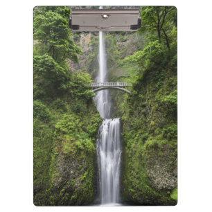 Bridge over Waterfall Stunning Scenic Photograph Clipboard