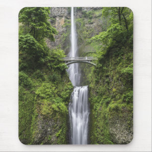 Bridge over Waterfall Stunning Scenic View Mouse Pad