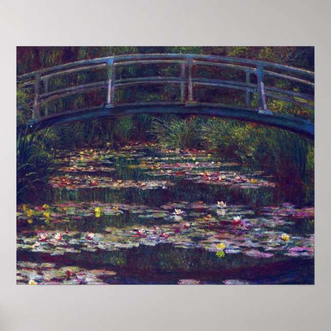 Bridge Over Waterlily Pond by Claude Monet Poster (Front)